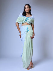 The Micro Floral Draped Set