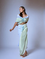 The Micro Floral Draped Set