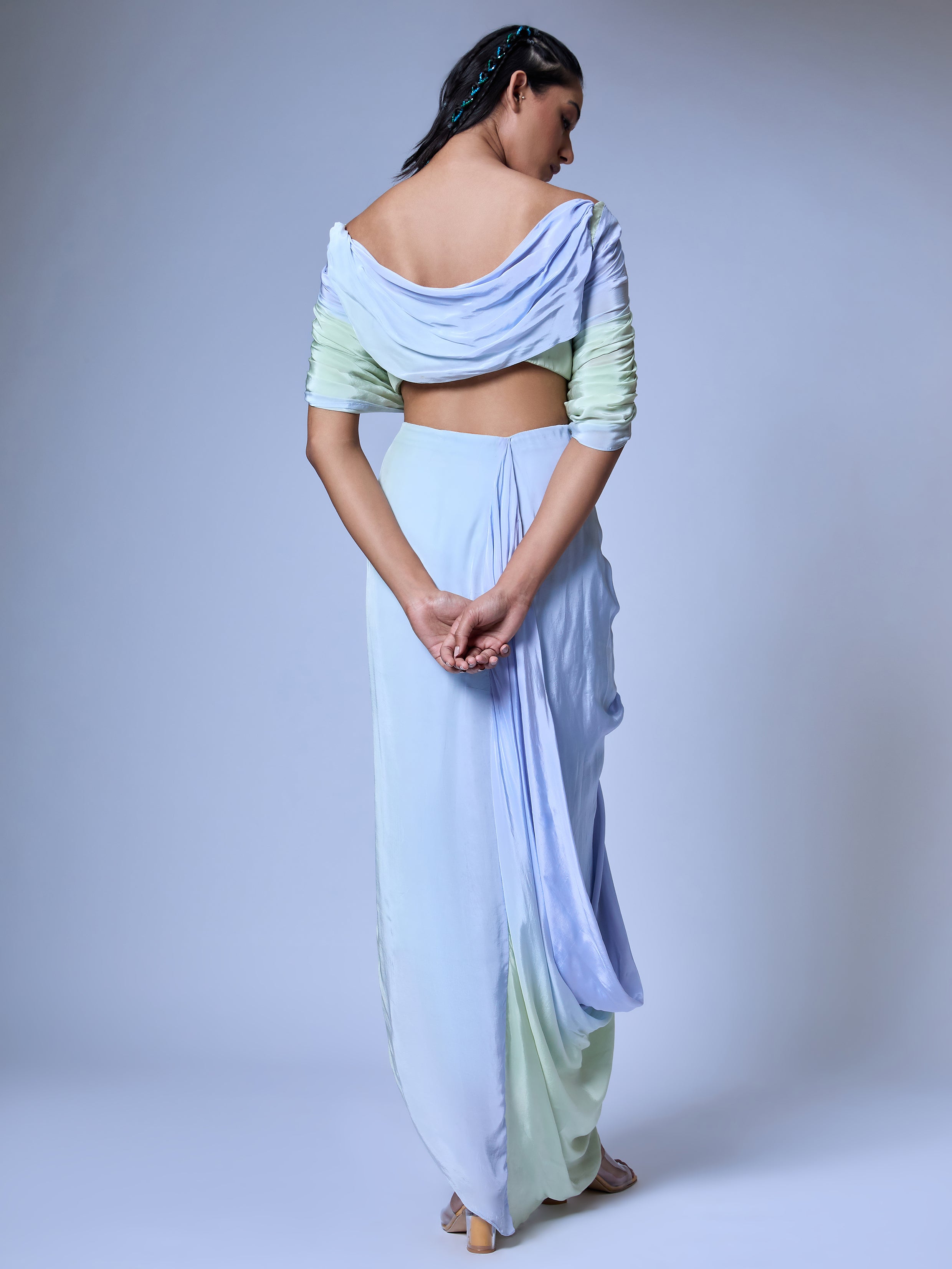 The Micro Floral Draped Set