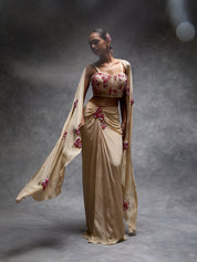 The Floral Burst Cape Set