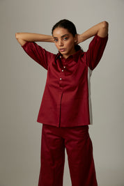 Sporty Raglan Top With Katha Stitch Pants