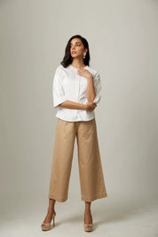 Katha Stitch Pleat Shirt With Katha Stitch Pants