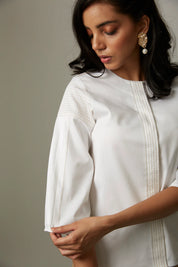 Katha Stitch Pleat Shirt With Katha Stitch Pants