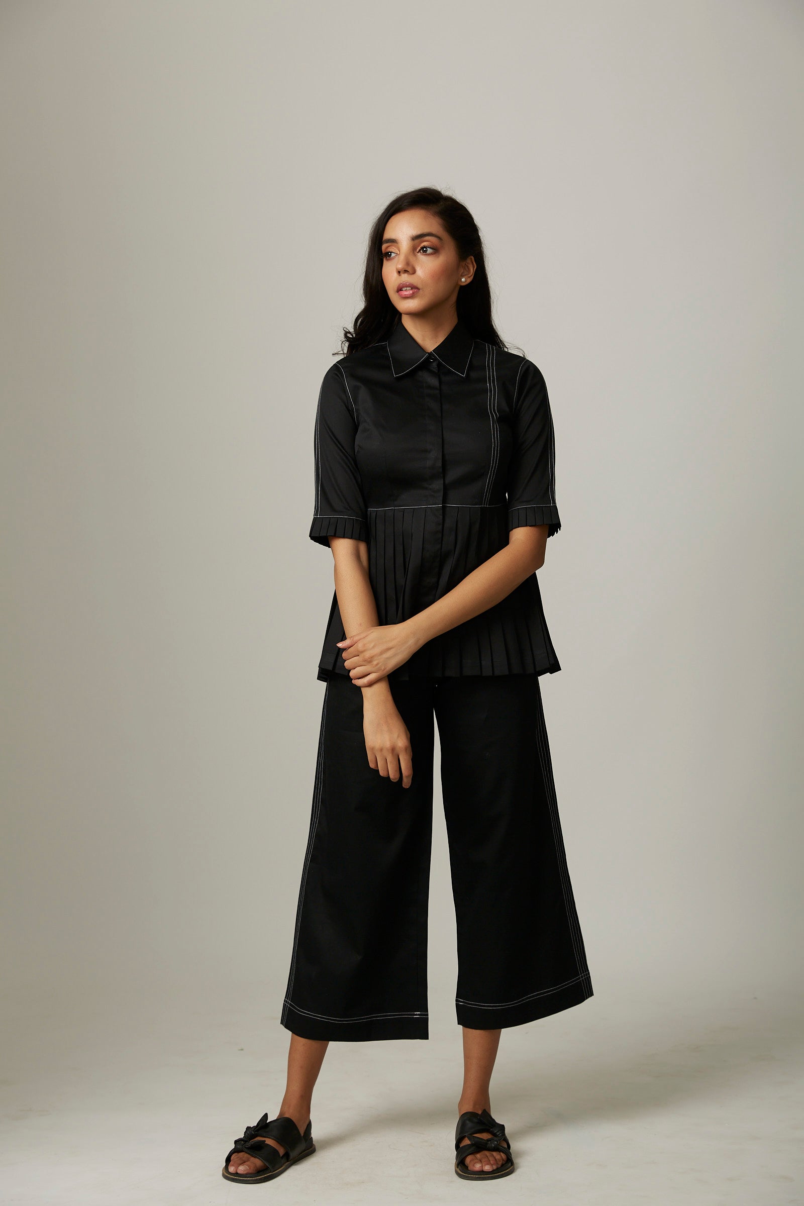 Katha Stitch Peplum With Katha Stitch Pants