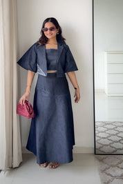 Midnight Cutwork Co-ord