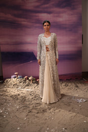Ivory Jacket & Skirt Set