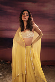 Mango Yellow Lehenga Set