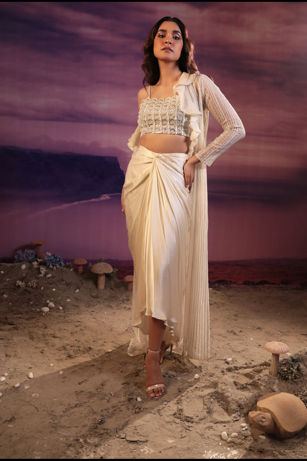Ivory Jacket Set