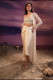 Ivory Jacket Set