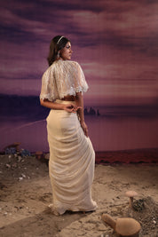 Ivory Cape & Skirt Set