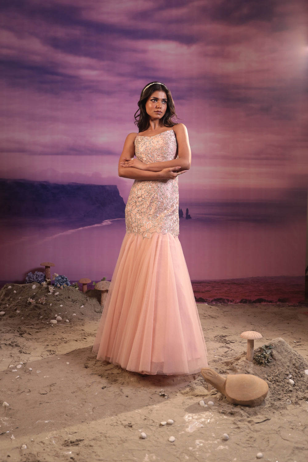Peach Gown