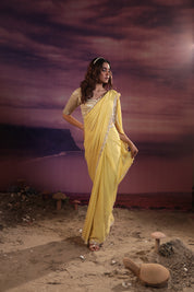 Mango Yellow Saree
