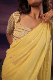 Mango Yellow Saree