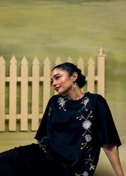 Midnight Bloom Shift Dress