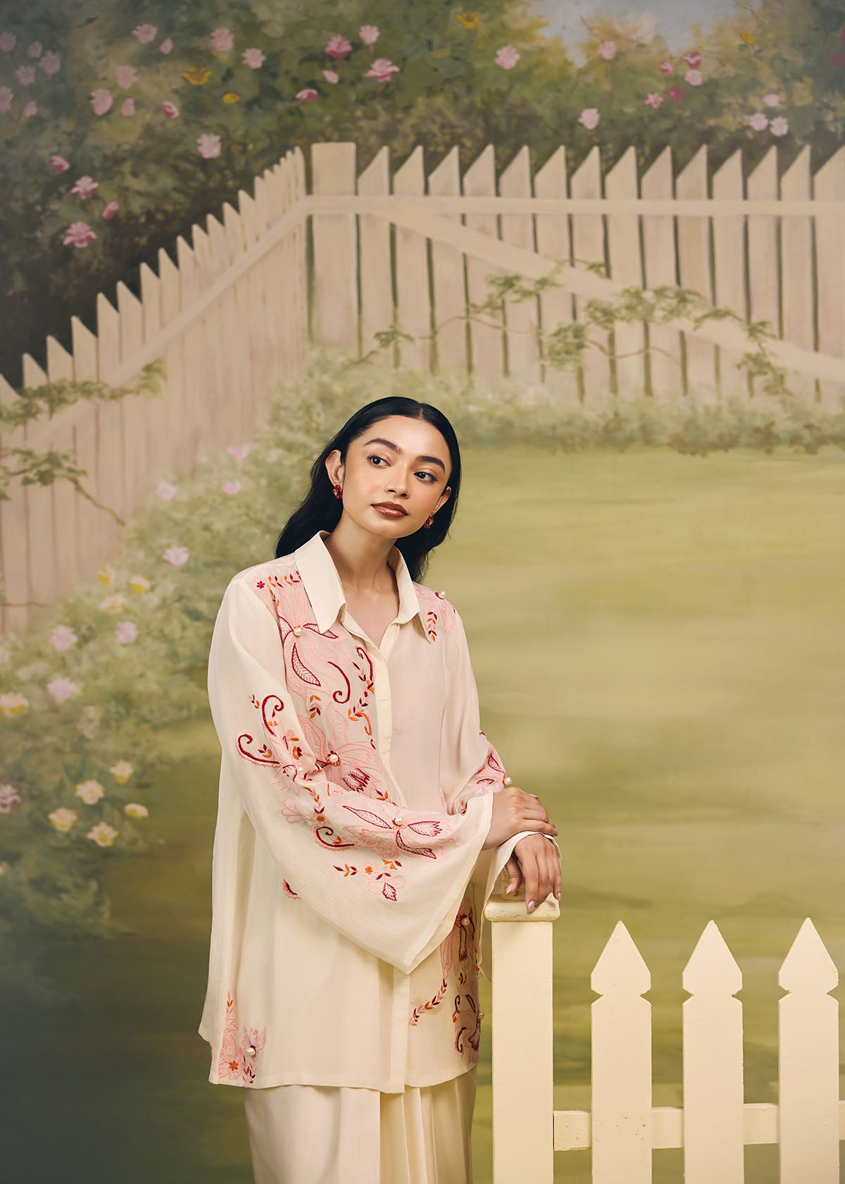 Coral Reverie Flow Sleeve Co-ord Set