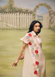 Petal Dust Fluid Shirt Dress