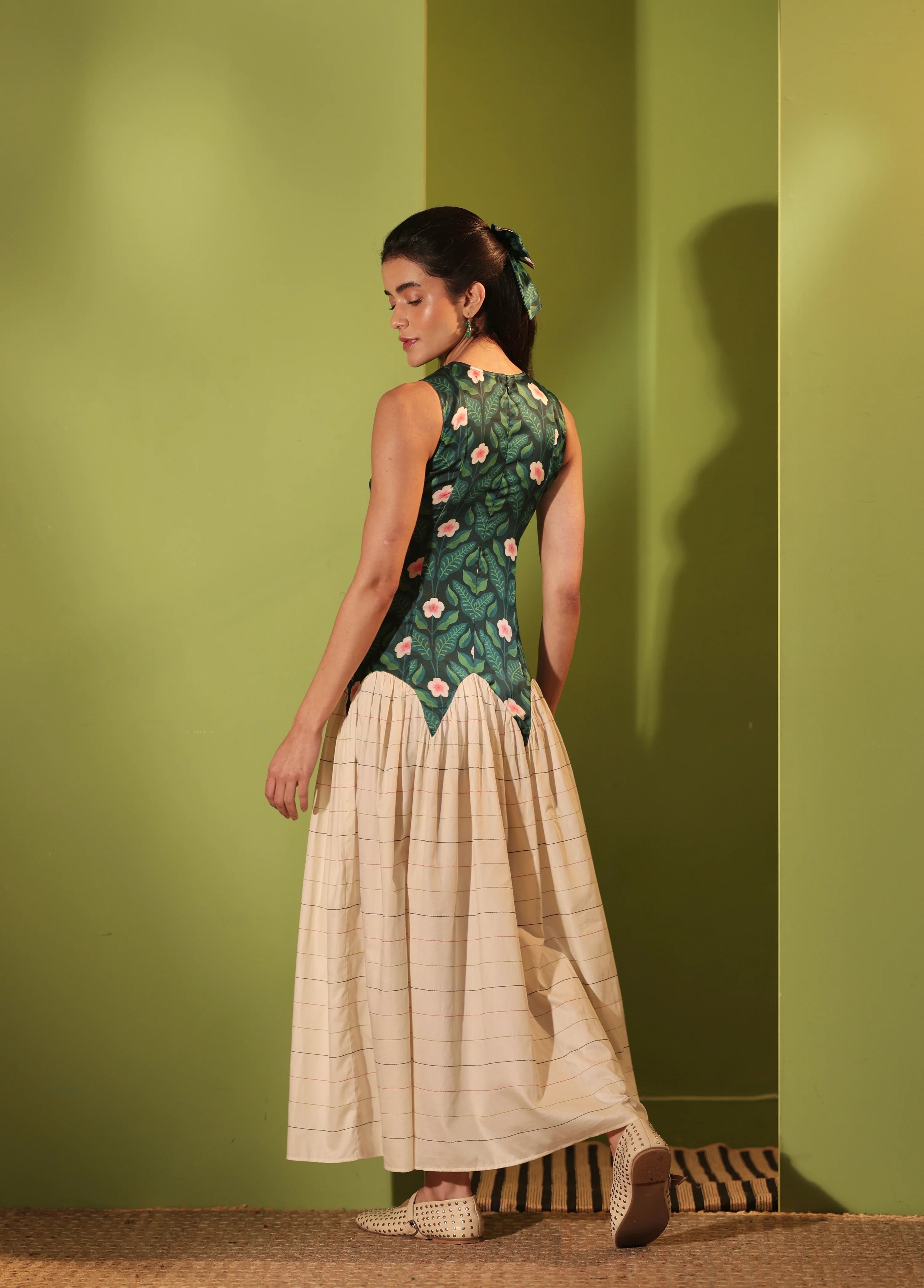 Forest Embellished Midi Dress