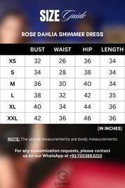 Rose Dahlia Shimmer Dress