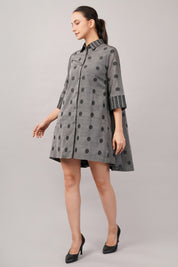 Dot Cutwork Dress