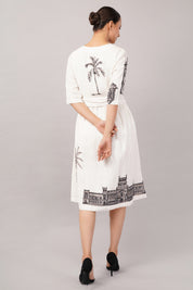 Architecture Print Dress
