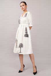 Architecture Print Dress