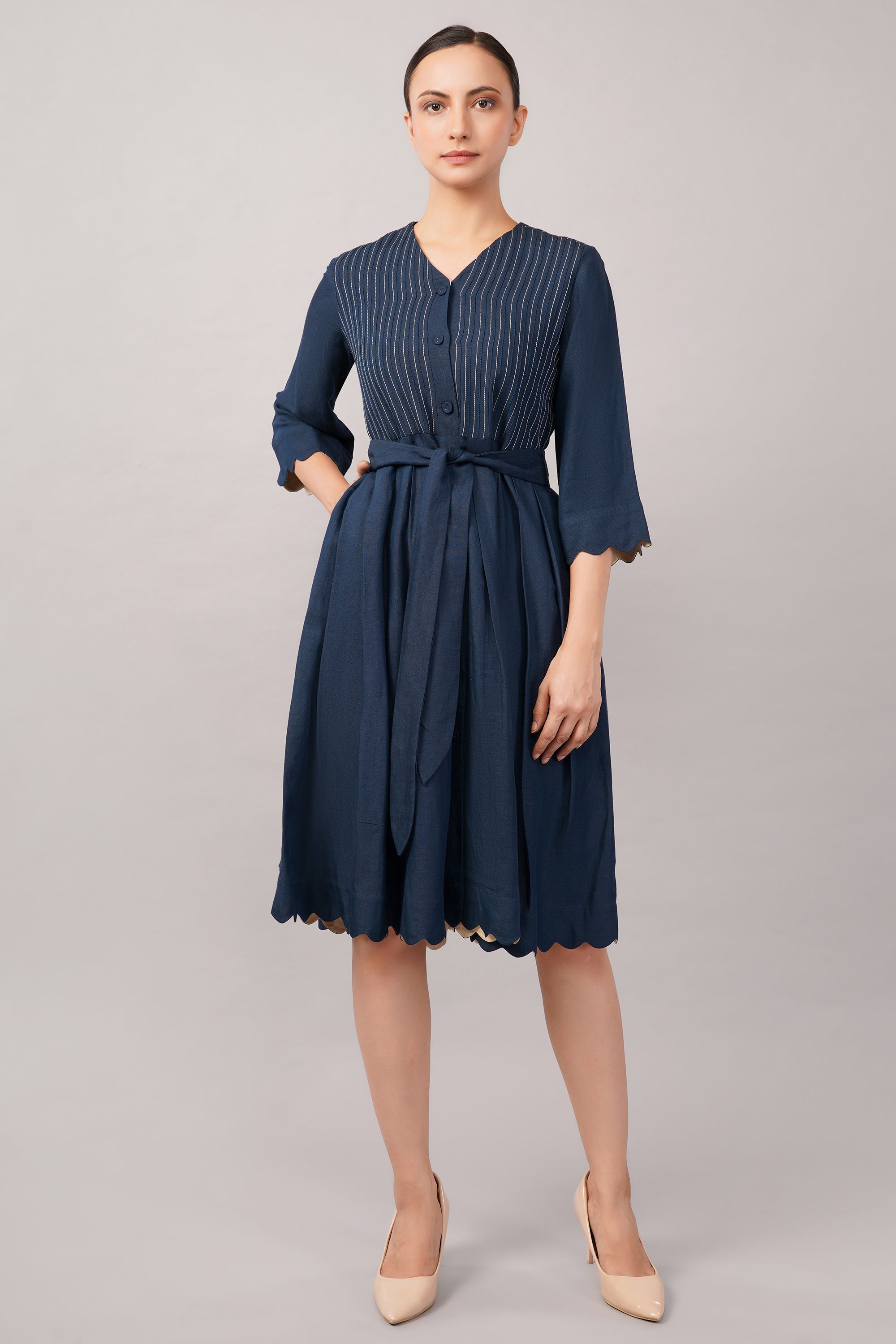 Scallop Dress