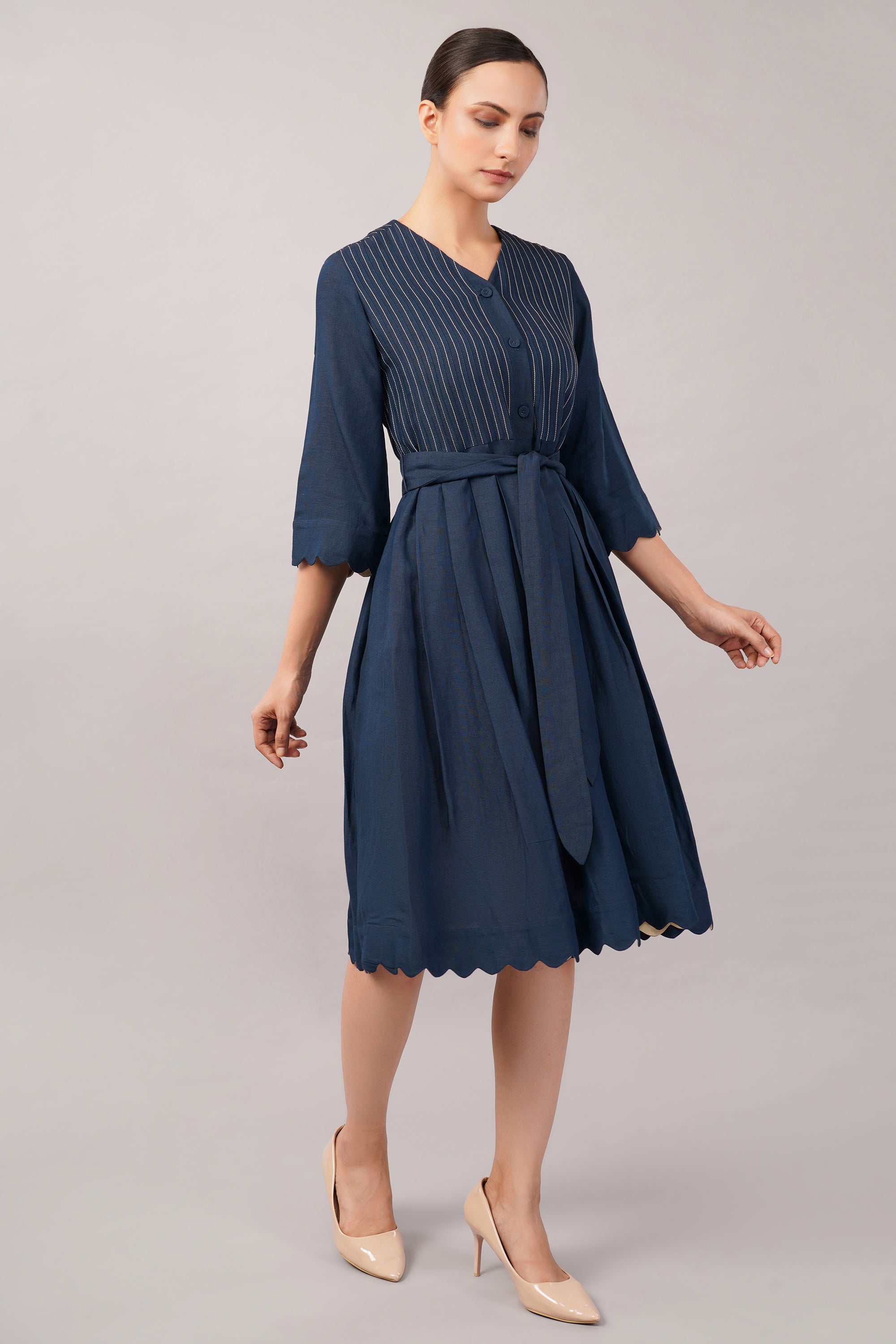 Scallop Dress