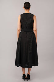 Pleated Stripes Dress