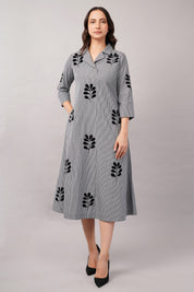 Velvet Buta Dress