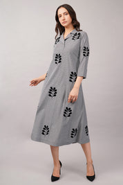 Velvet Buta Dress