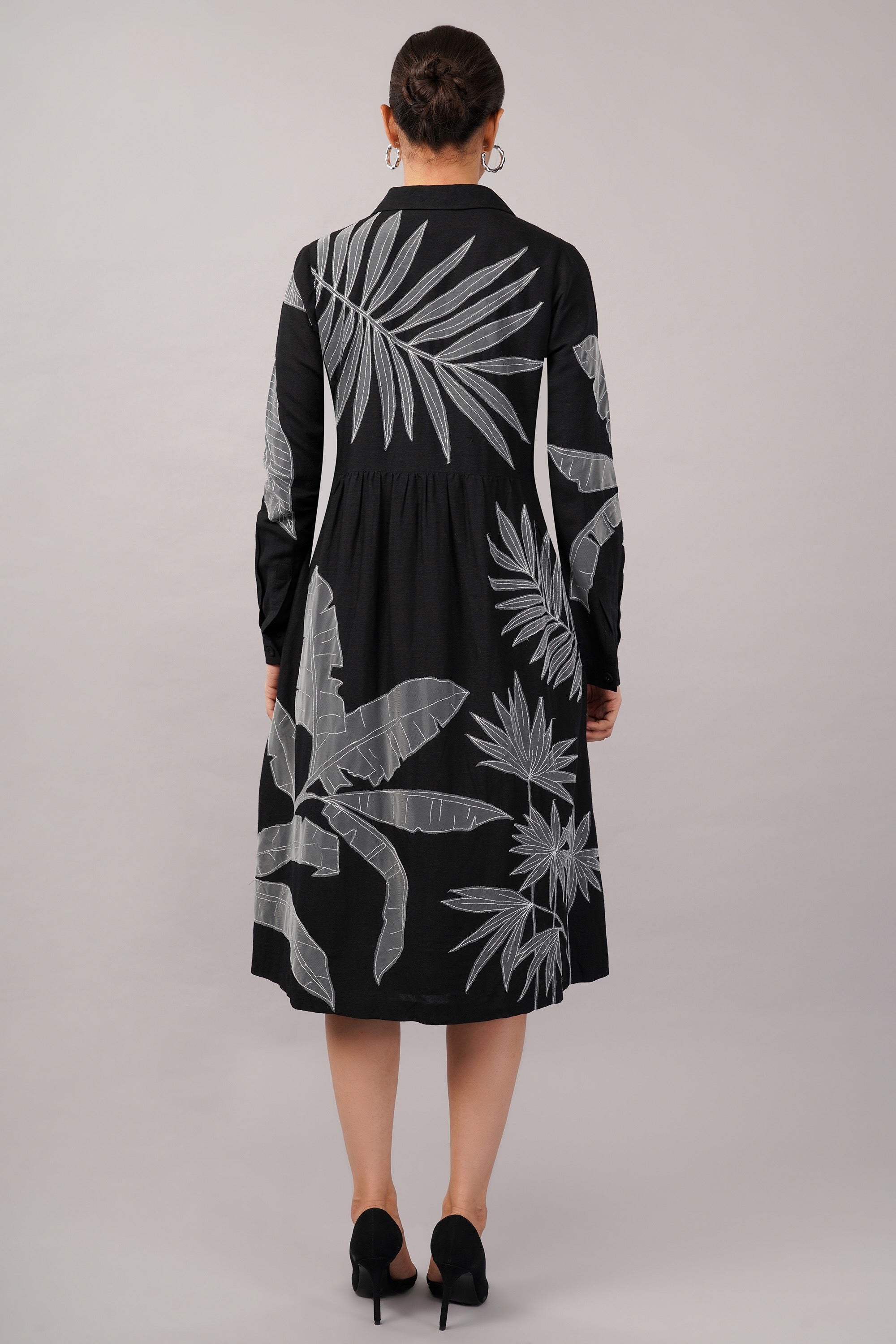 Leaf Applique Dress