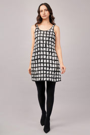 Sequinned Tiles Dress