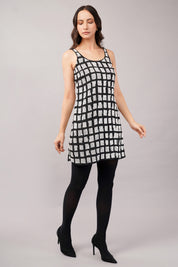 Sequinned Tiles Dress
