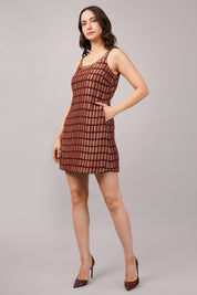 Lozenge Brocade Dress
