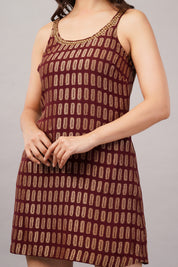 Lozenge Brocade Dress