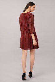 Sequin Stripe Dress