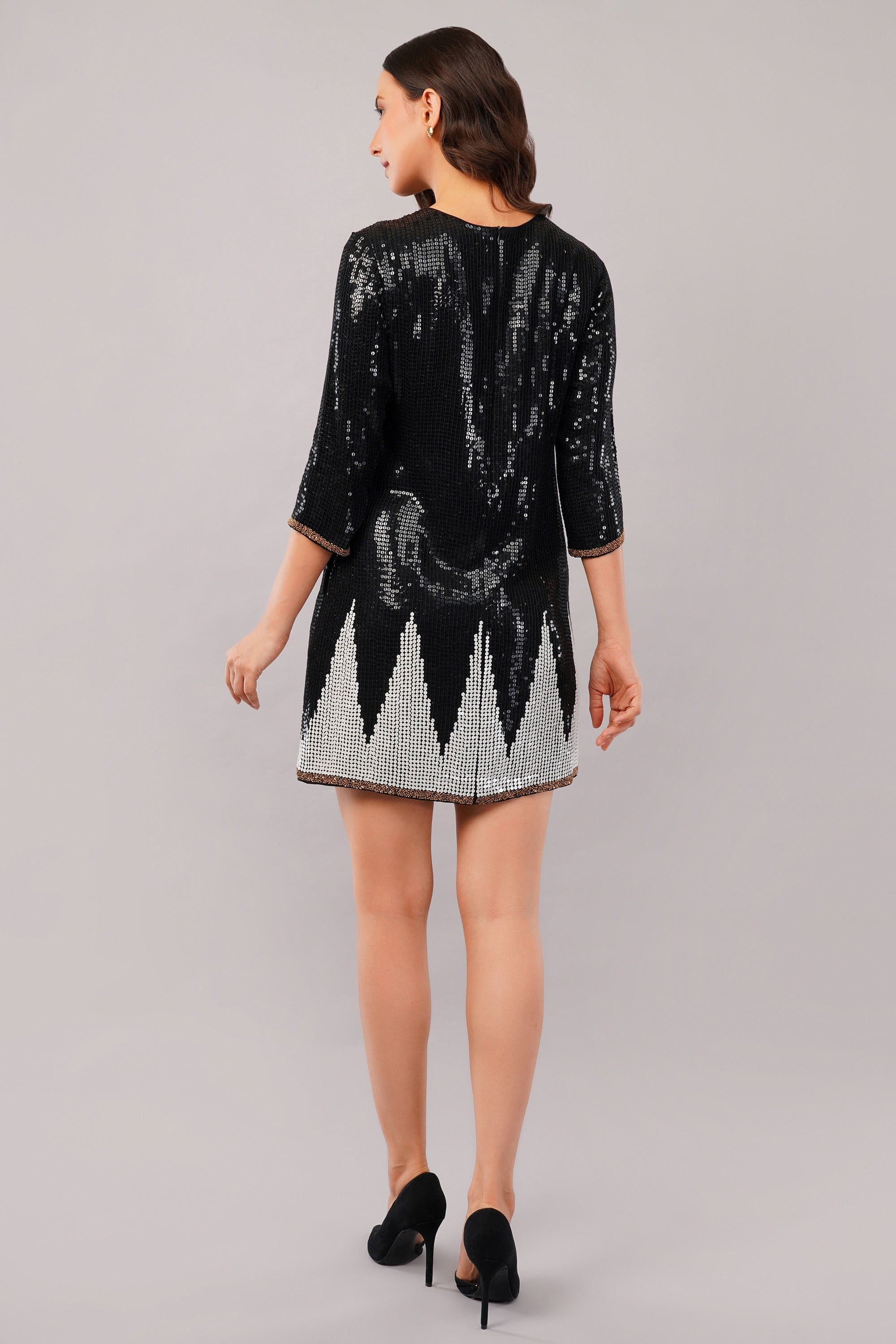 Sequinned Trangle Dress