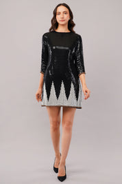 Sequinned Trangle Dress