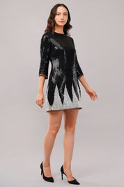 Sequinned Trangle Dress
