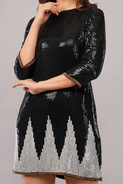 Sequinned Trangle Dress