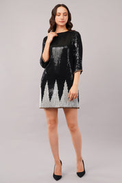 Sequinned Trangle Dress
