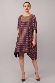Lozenge Brocade Dress