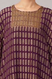 Lozenge Brocade Dress