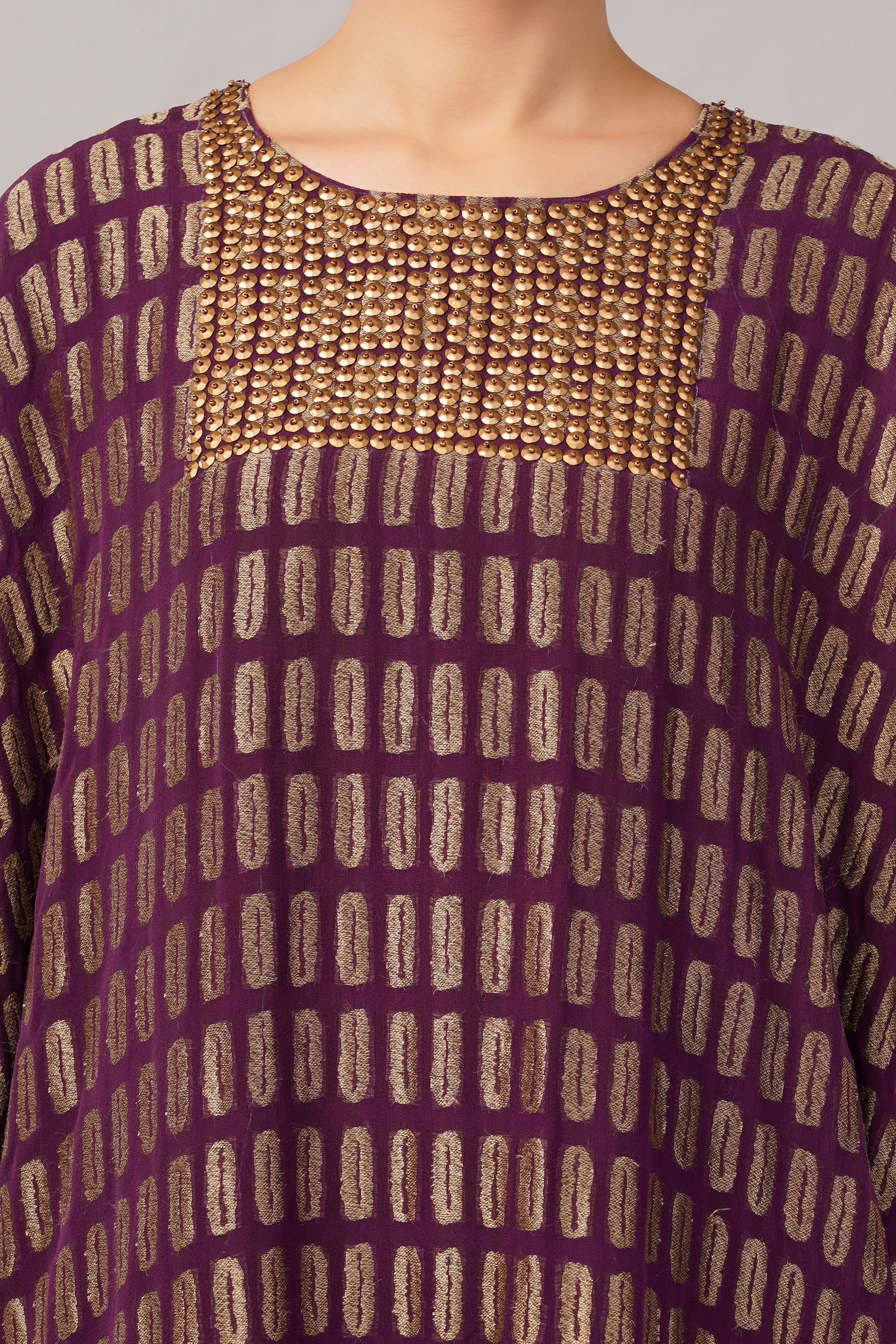 Lozenge Brocade Dress