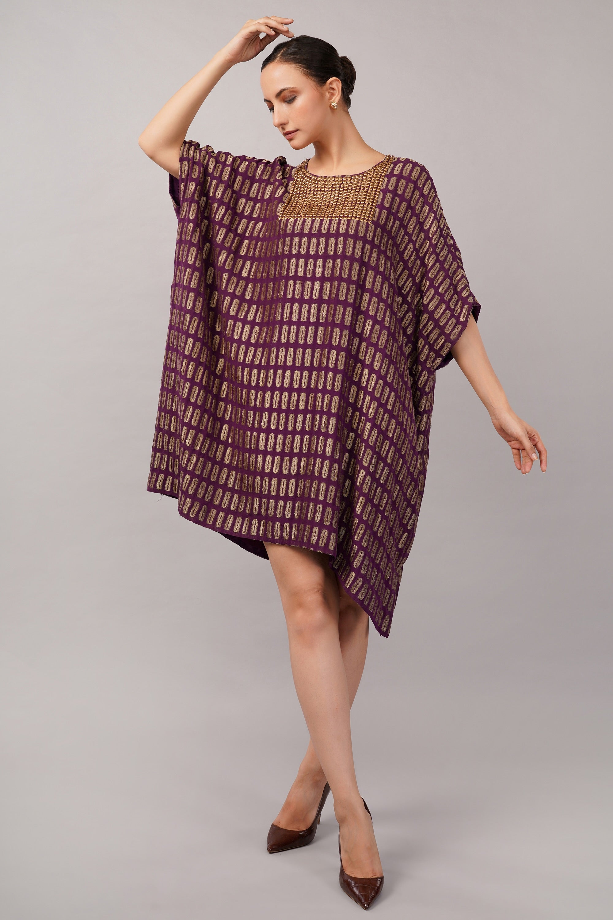 Lozenge Brocade Dress