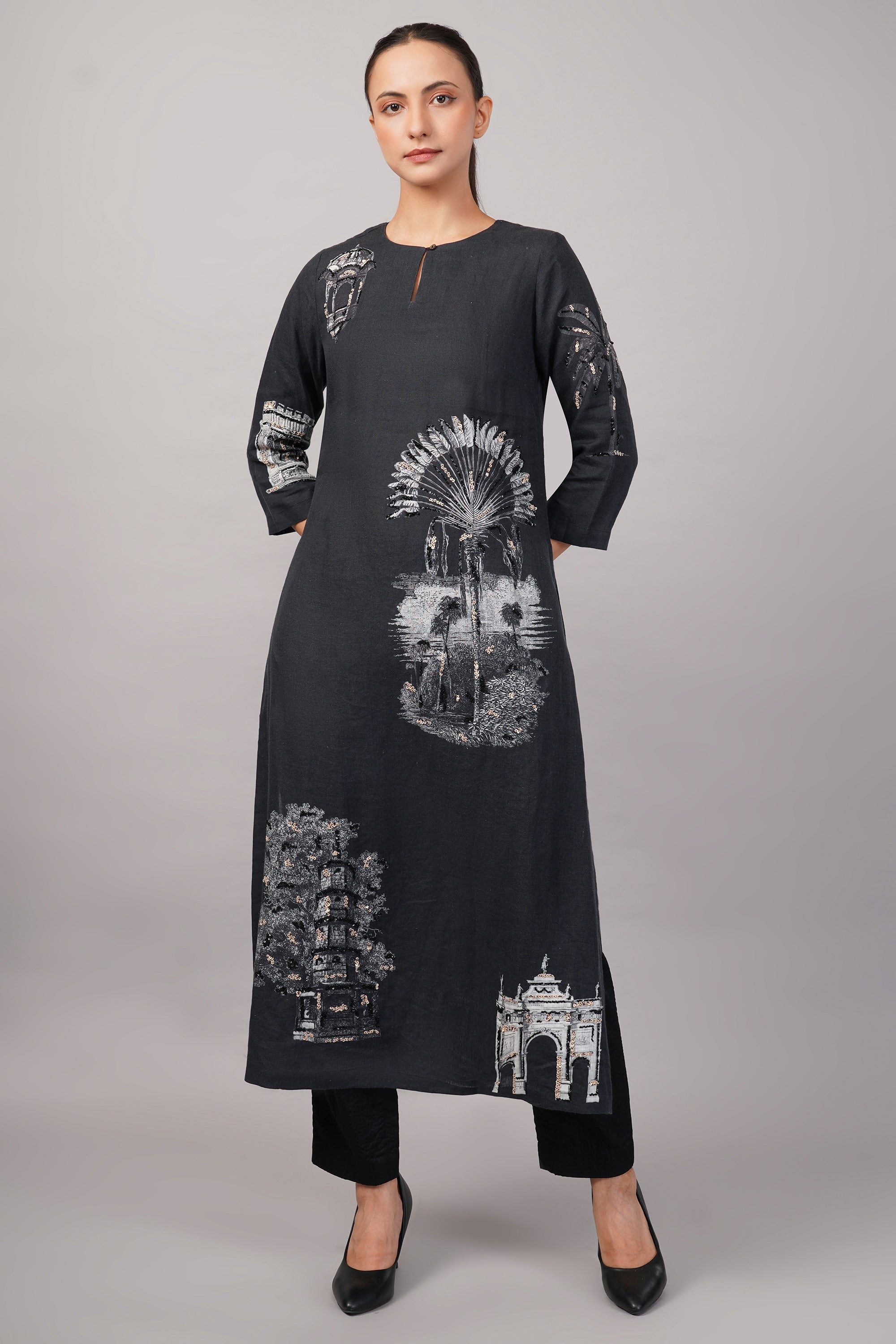 Architecture Print Kurta