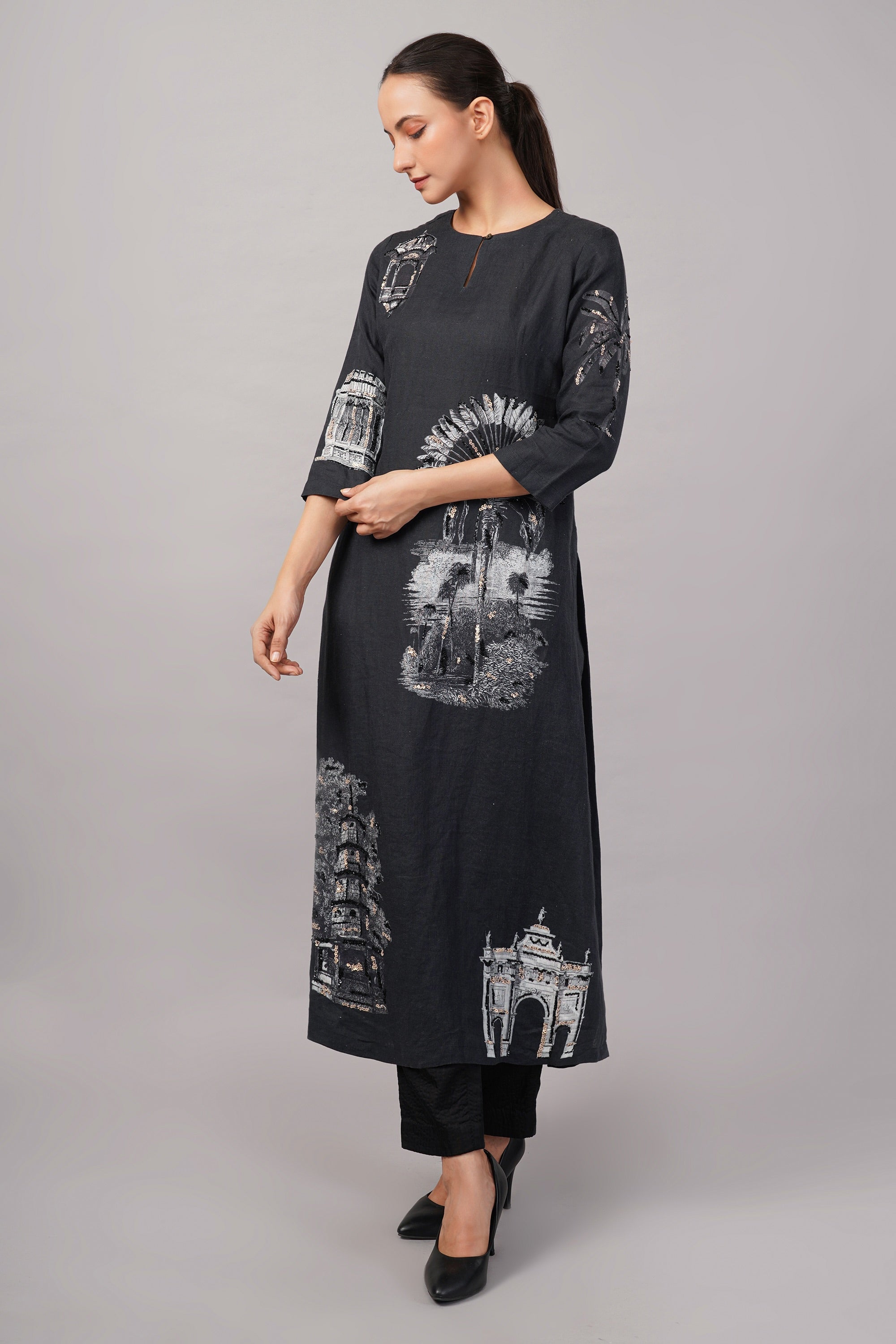Architecture Print Kurta