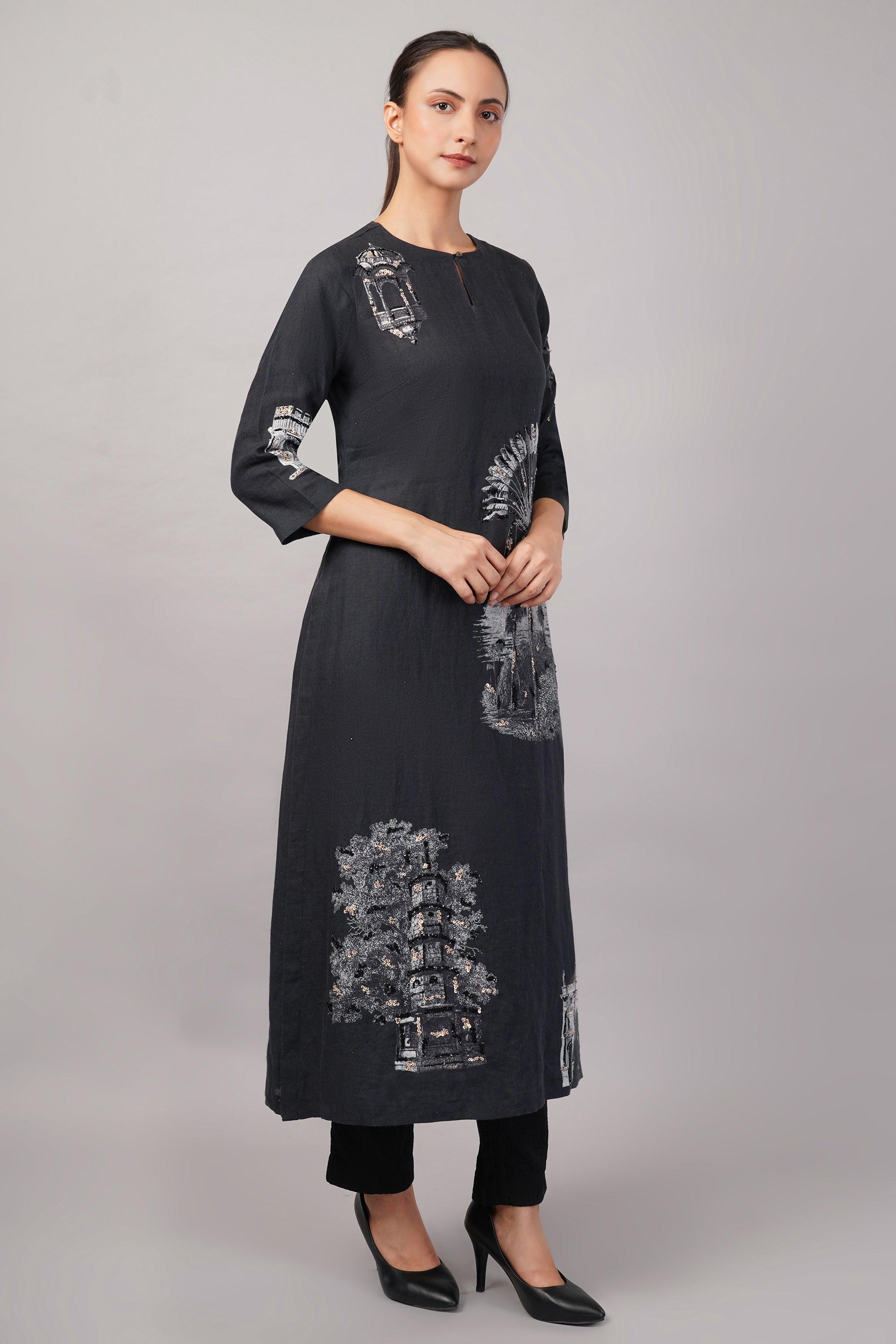 Architecture Print Kurta