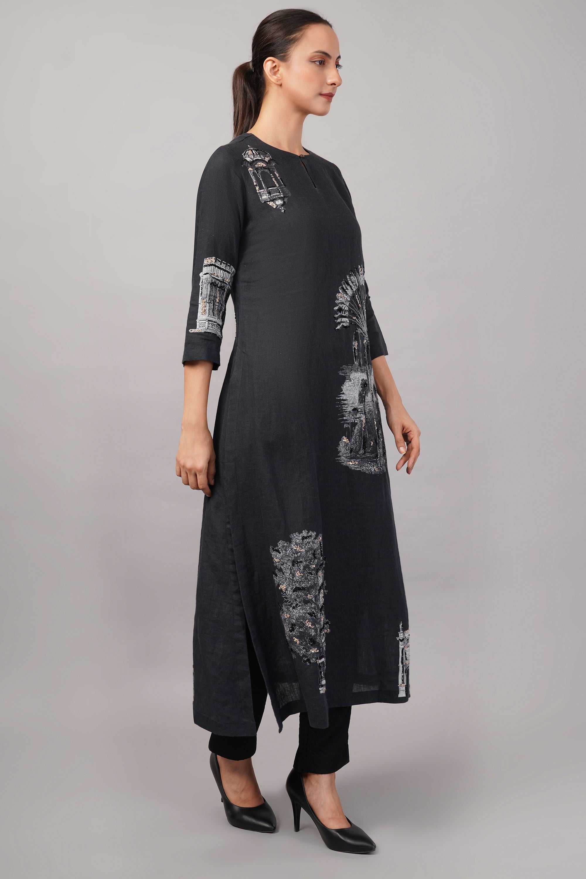 Architecture Print Kurta
