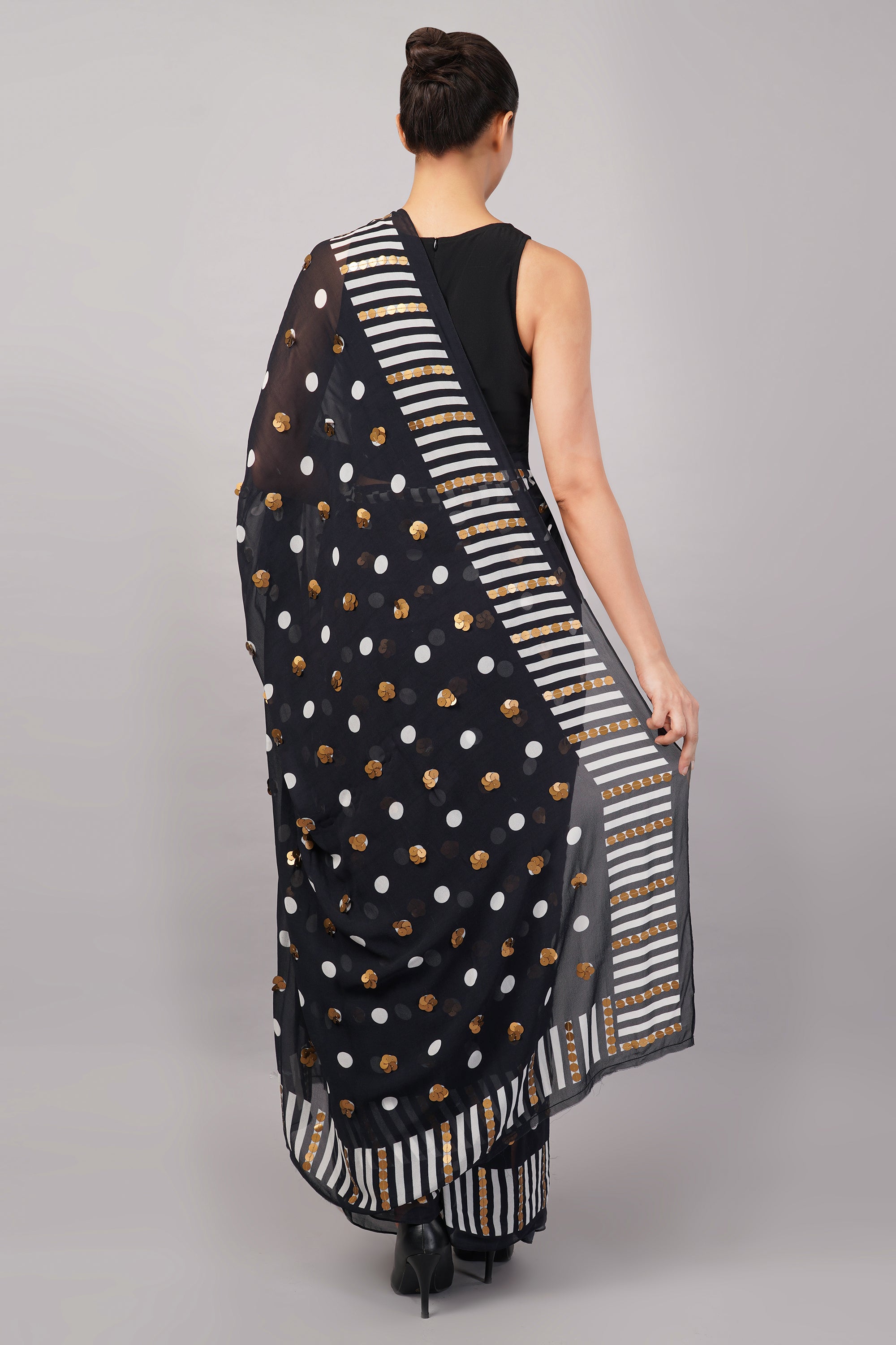 Dot Cutwork Saree